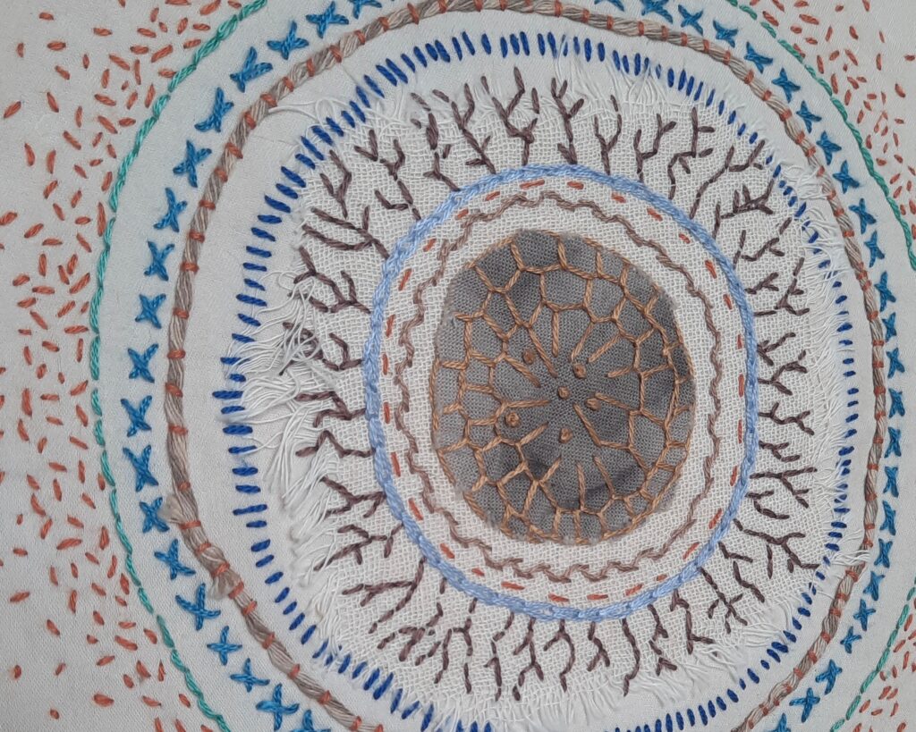 Meditatief Mandala borduren 14 november Art Cafe Lou-vre Soest